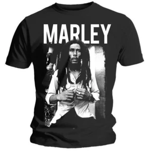 Bob Marley Koszulka Logo L Czarny-Biała