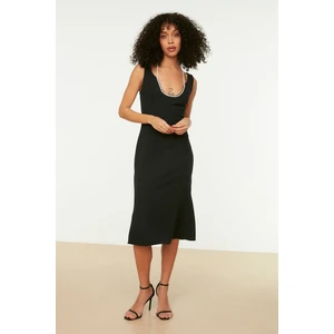 Trendyol Black Accessory Detailed Dress