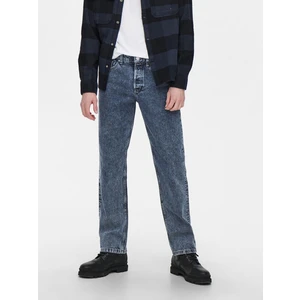 ONLY & SONS Edge Jeans Modrá