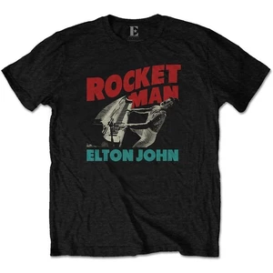 Elton John Koszulka Rocketman Piano Czarny-Graficzny S