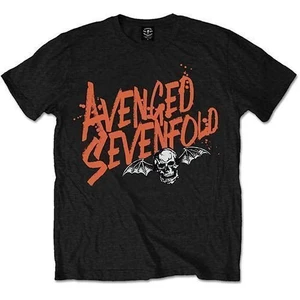 Avenged Sevenfold Tricou Orange Splatter Negru S