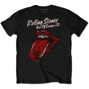 The Rolling Stones T-Shirt 73 Tour Grafik-Rot-Schwarz L