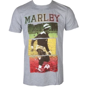 Bob Marley T-Shirt Football Text Grey S