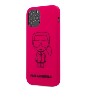 Tok Karl Lagerfeld Iconic Outline szilikon  iPhone 12/12 Pro, pink