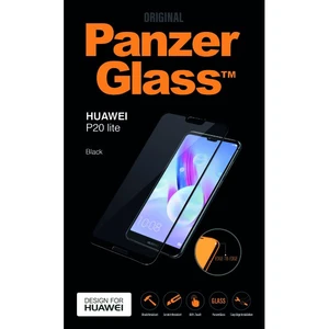 Temperált védőüveg PanzerGlass egész kijelzőre  Huawei P20 Lite, fekete