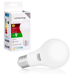 LED izzó WhiteEnergy, E27, 5W - 440 lm, meleg fehér - 3000K