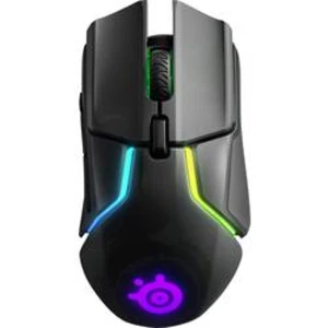 Optická herná myš Steelseries RIVAL 650 62456, ergonomická, podsvietenie, úprava hmotnosti, odnímateľný kábel, čierna, RGB