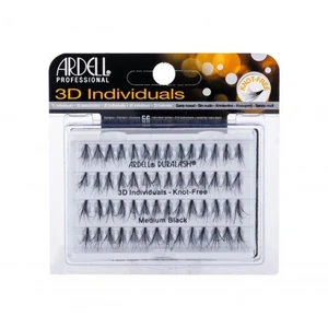 Ardell 3D Individuals Duralash Knot-Free 56 ks umelé mihalnice pre ženy Medium Black Cruelty free