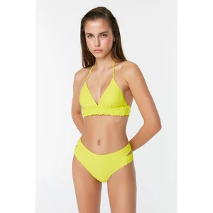 Trendyol Green Macrame Detailed High Waist Bikini Bottom