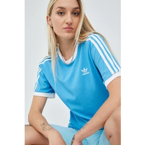 Modré dámské tričko adidas Originals - Dámské