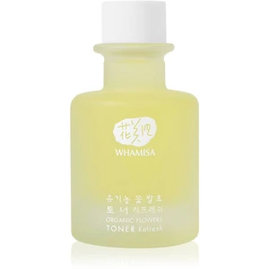 WHAMISA Organic Flowers Toner Refresh upokojujúce čistiace tonikum pre mastnú a zmiešanú pleť 33,5 ml