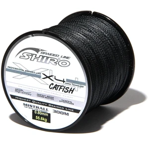 Mistrall splietaná šnúra shiro x4 catfish black 300 m - 0,70 mm