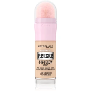 Maybelline Instant Age Rewind Perfector 4-in-1 Glow rozjasňující make-up pro přirozený vzhled odstín 0.5 Fair Light Cool 20 ml