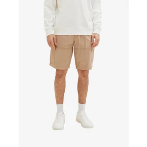 Light Brown Men's Shorts with Tom Tailor Pockets - Men