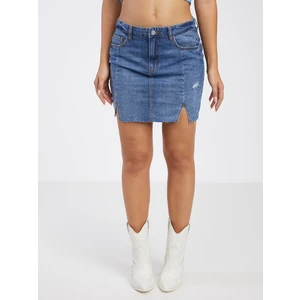 Blue Denim Skirt Noisy May April - Women