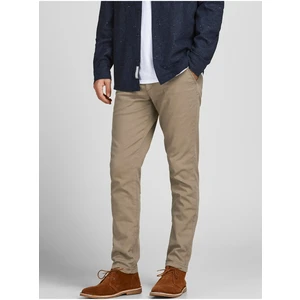 Beige Mens Chino Trousers Jack & Jones Marco - Men