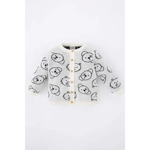 DEFACTO Baby Boy Crew Neck Knitwear Cardigan