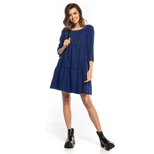 Tessita Woman's Dress T353 4 Navy Blue