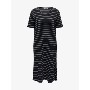 Black Women's Striped Maxi-Dress ONLY CARMAKOMA Fine - Ladies