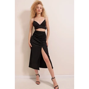 Bigdart 1880 Slit Skirt - Black