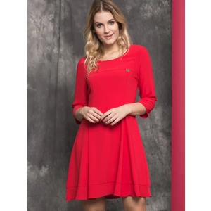 Dress La Diva flared red