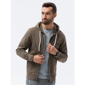 Ombre Clothing Men's zip-up sweatshirt B1145