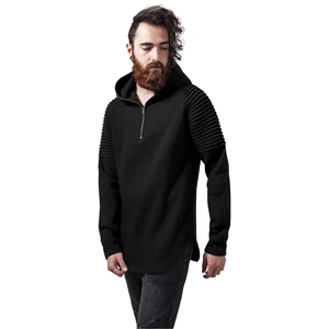 Pleat Sleeves Terry Hoody black