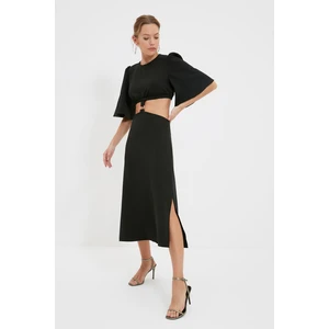 Trendyol Black Cut Out Detailed Dress