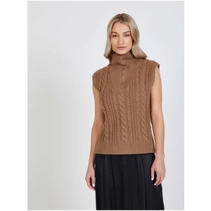 Brown vest VILA Felini - Women