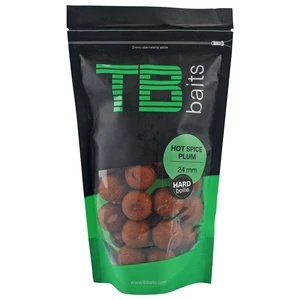 Tb baits hard boilie hot spice plum - 250 g 28 mm