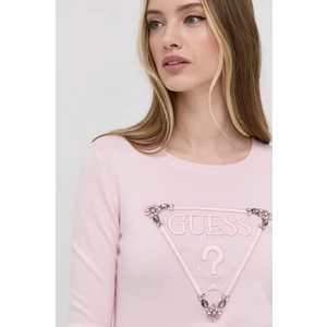 Light Pink Women's Sweatshirt Guess Ines - Women