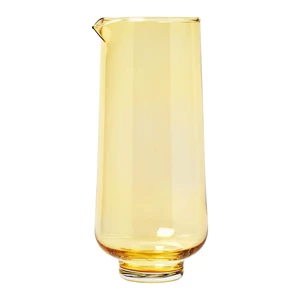 Żółta szklana karafka na wodę Blomus Flow, 1,1 l