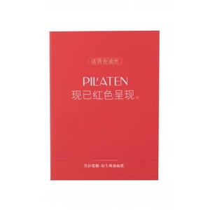 Pilaten Native Blotting Paper Control Red 100 ks čistiace obrúsky na všetky typy pleti; na mastnú pleť; na problematickú pleť s akné