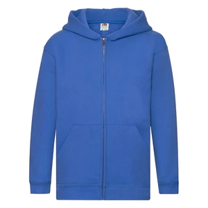 Niebieska bluza dziecięca z kapturem Zip Through Hooded Sweat Fruit of the Loom