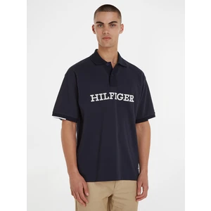 Tmavě modré pánské polo tričko Tommy Hilfiger