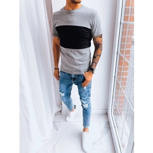 Men's monochrome dark gray T-shirt Dstreet