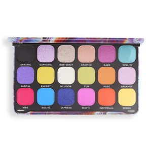 Makeup Revolution Forever Flawless paleta očních stínů odstín Digi Butterfly 18 x 1.1 g