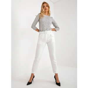 Classic Ecru trousers made of Giulia fabric