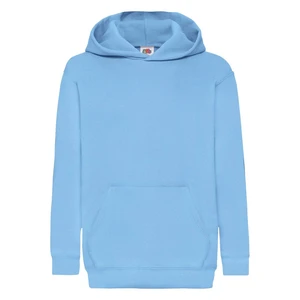 Blue children's sweatshirt Classic kangaroo Fruit of the Loom