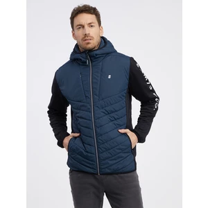 Navy blue men's lightweight quilted jacket SAM 73 Travis