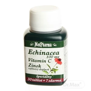 MedPharma Echinacea 100mg+Vitamin C+Zinek 37 tablet