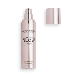 Makeup Revolution Glow Illuminate tekutý rozjasňovač odstín Champagne 40 ml