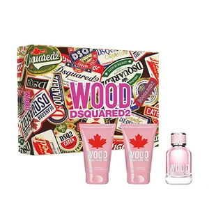 Dsquared² Wood For Her - EDT 50 ml + sprchový gél 50 ml + telové mlieko 50 ml