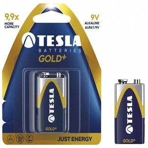 Elem typ 9V(6LR61), TESLA GOLD+, 1 db