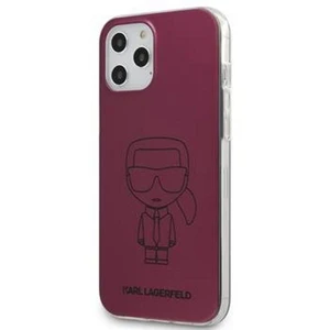 Tok Karl Lagerfeld PC/TPU Metallic Iconic Outline  iPhone 12/12 Pro, pink - PC