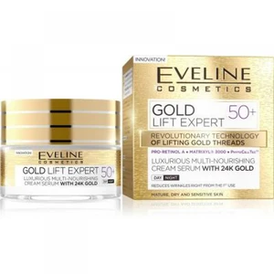 Eveline Cosmetics Gold Lift Expert denní a noční krém proti vráskám 50+ 50 ml