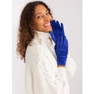 Cobalt Blue Elegant Winter Gloves