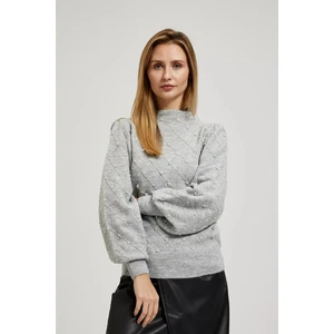 Sweater with fluffy sleeves