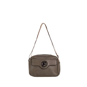 Khaki Women's Messenger Bag on a Wide Strap