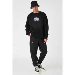 Koton Sweatshirt - Black - Relaxed fit